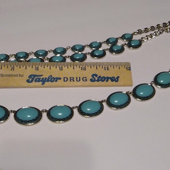 Nwt Faux Turquoise Blue Necklace - Picture 9 of 10